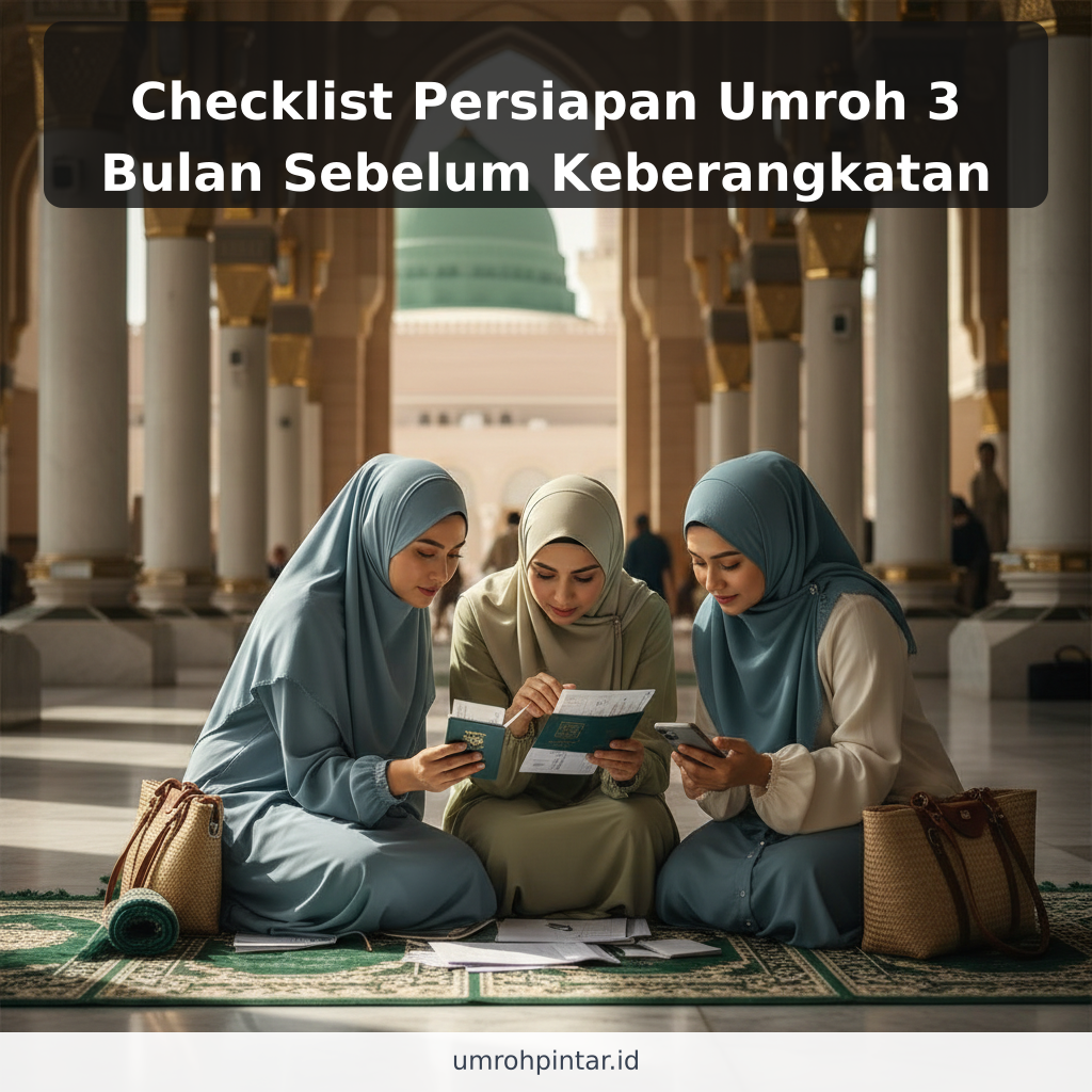 Checklist Persiapan Umroh 3 Bulan Sebelum Keberangkatan - ilustrasi