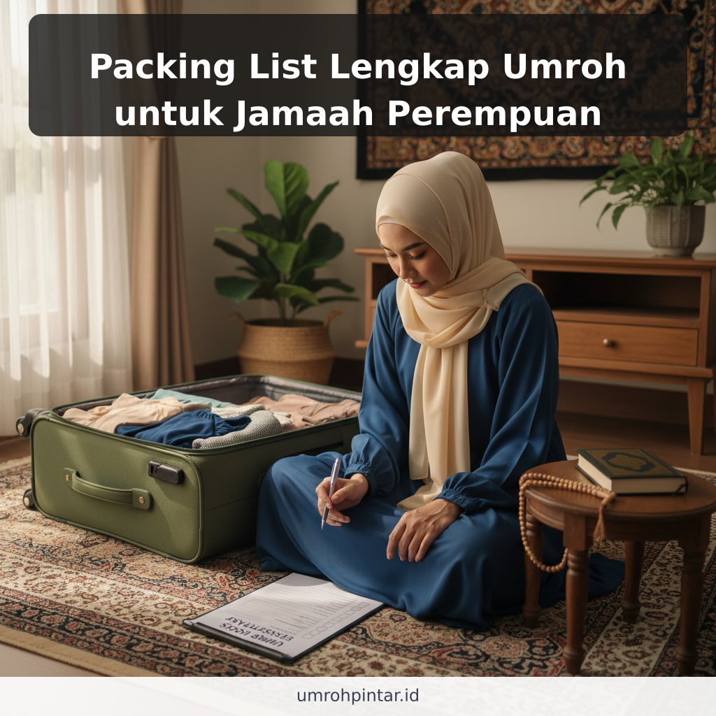 Packing List Lengkap Umroh untuk Jamaah Perempuan - ilustrasi