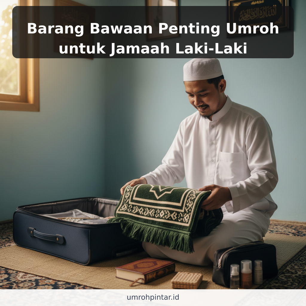 Barang Bawaan Penting Umroh untuk Jamaah Laki-Laki