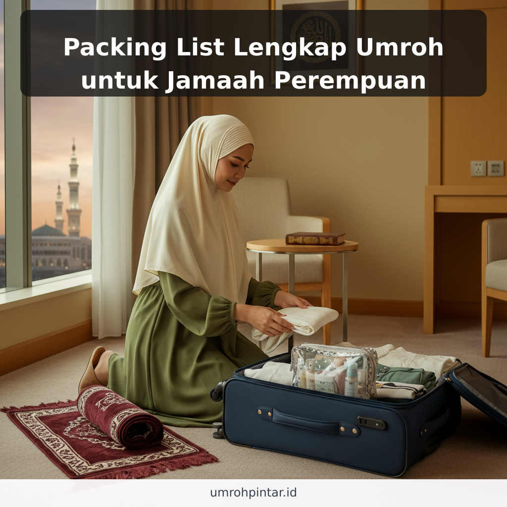 Packing List Lengkap Umroh untuk Jamaah Perempuan - ilustrasi