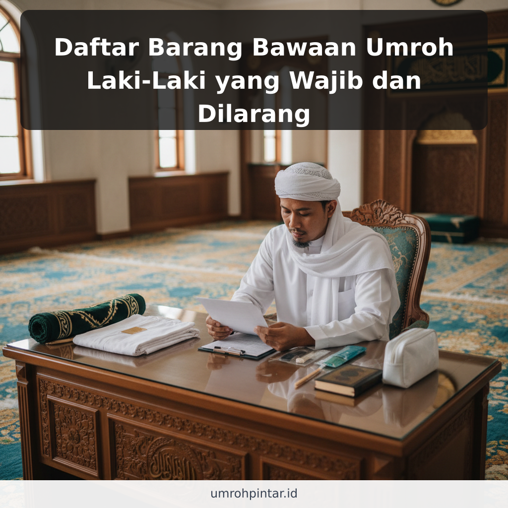 Daftar Barang Bawaan Umroh Laki-Laki yang Wajib dan Dilarang