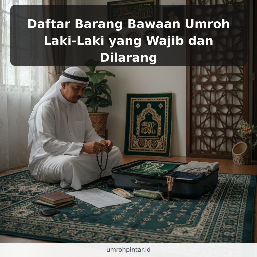 Daftar Barang Bawaan Umroh Laki-Laki yang Wajib dan Dilarang - ilustrasi