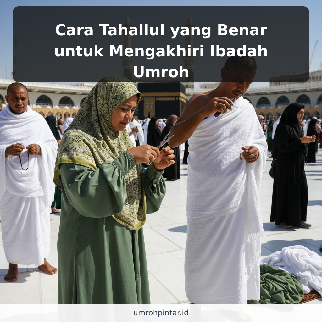 Cara Tahallul yang Benar untuk Mengakhiri Ibadah Umroh - ilustrasi