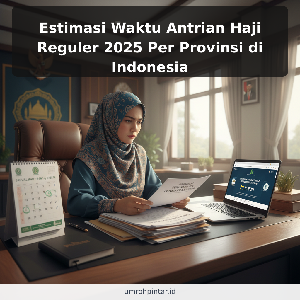 Estimasi Waktu Antrian Haji Reguler 2025 Per Provinsi di Indonesia
