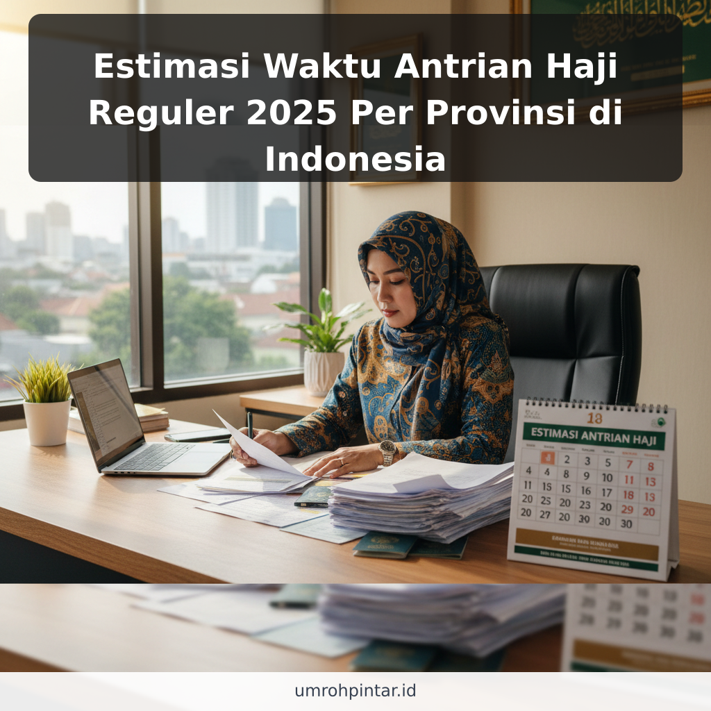 Estimasi Waktu Antrian Haji Reguler 2025 Per Provinsi di Indonesia - ilustrasi
