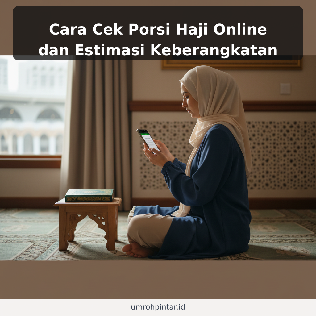 Cara Cek Porsi Haji Online dan Estimasi Keberangkatan - ilustrasi