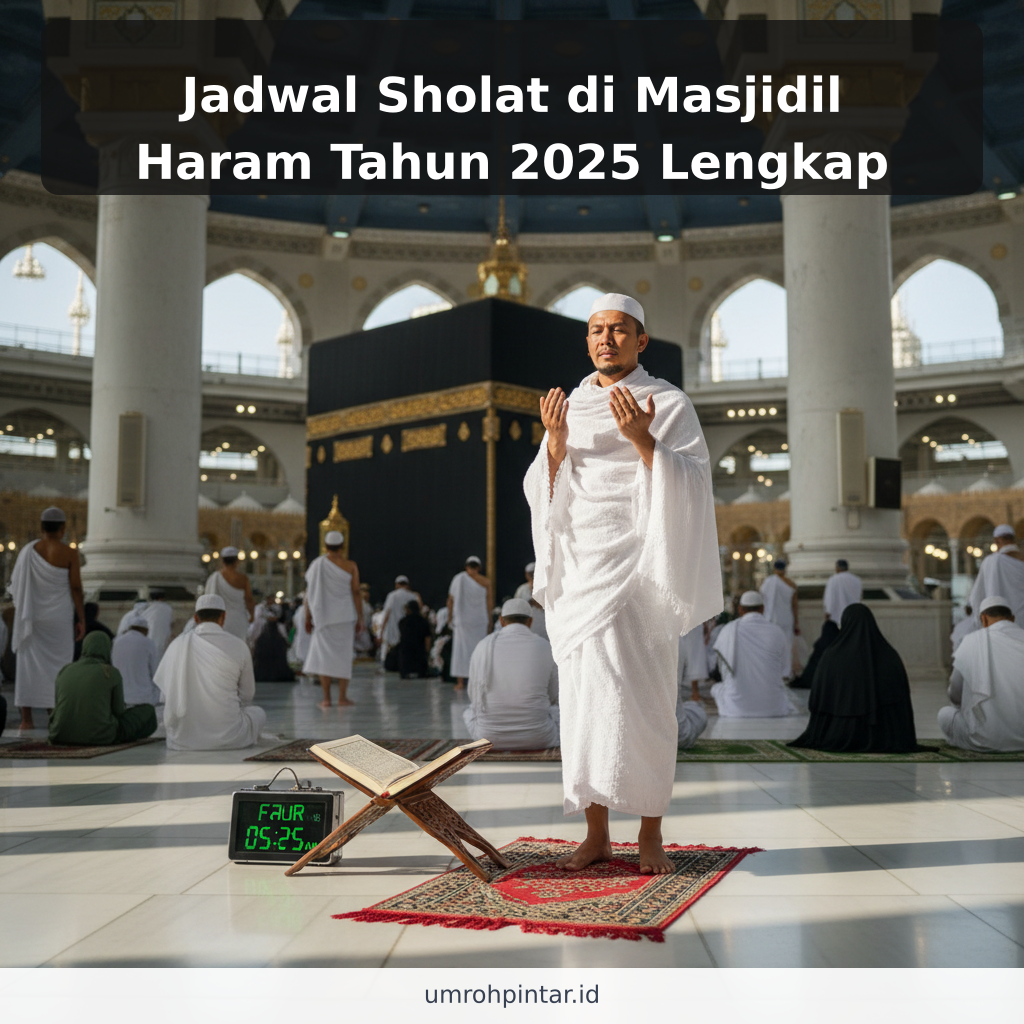 Jadwal Sholat di Masjidil Haram Tahun 2025 Lengkap