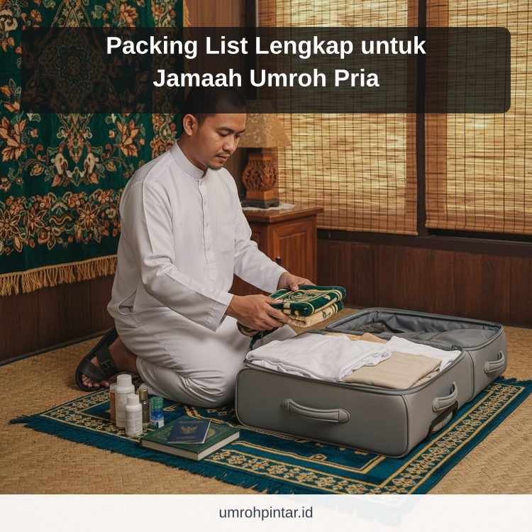 Packing List Lengkap untuk Jamaah Umroh Pria ilustrasi