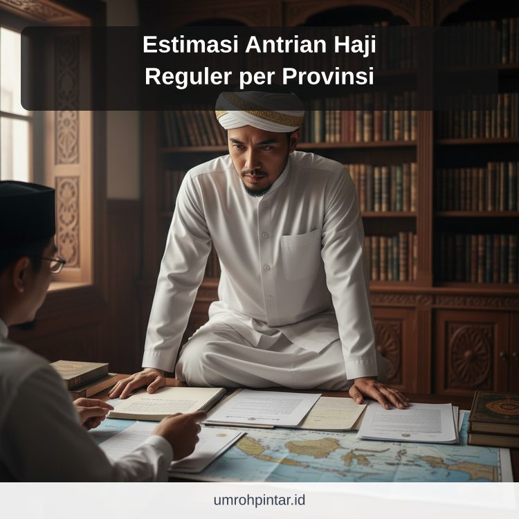 Estimasi Antrian Haji Reguler per Provinsi