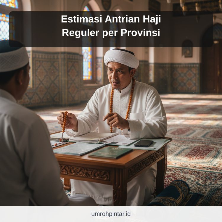 Estimasi Antrian Haji Reguler per Provinsi ilustrasi