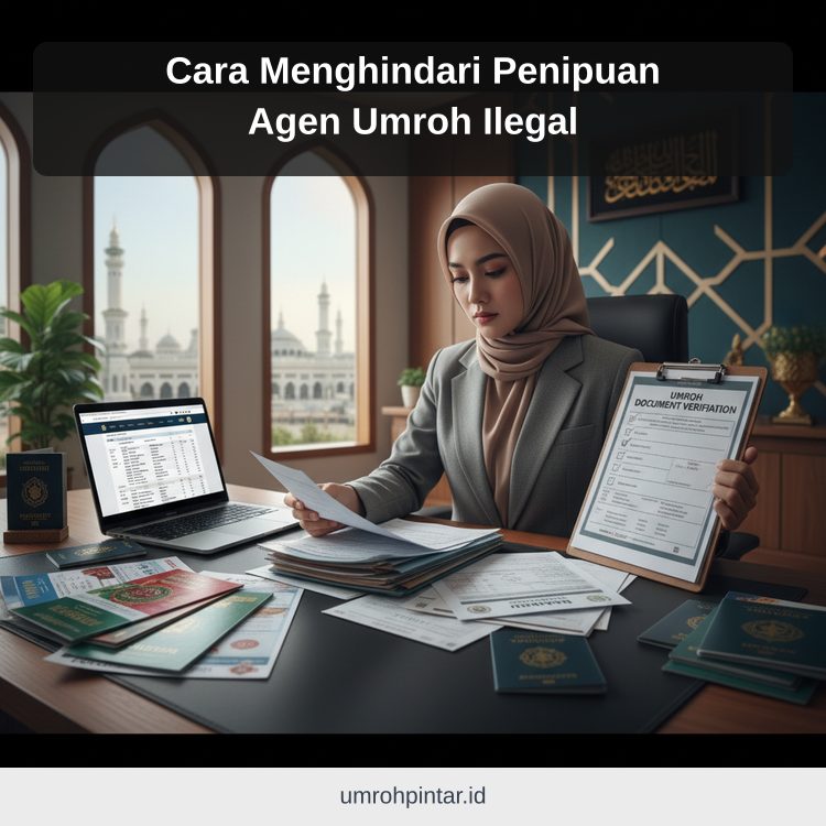 Cara Menghindari Penipuan Agen Umroh Ilegal ilustrasi