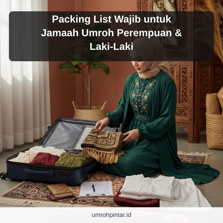 Ilustrasi Perbedaan haji ONH reguler vs plus vs furoda - Packing List Wajib untuk Jamaah Umroh Perempuan & Laki-Laki