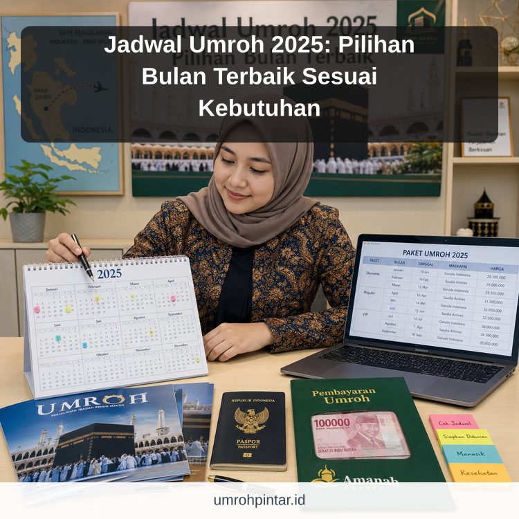 Ilustrasi Perbedaan haji ONH reguler vs plus vs furoda - Jadwal Umroh 2025: Pilihan Bulan Terbaik Sesuai Kebutuhan