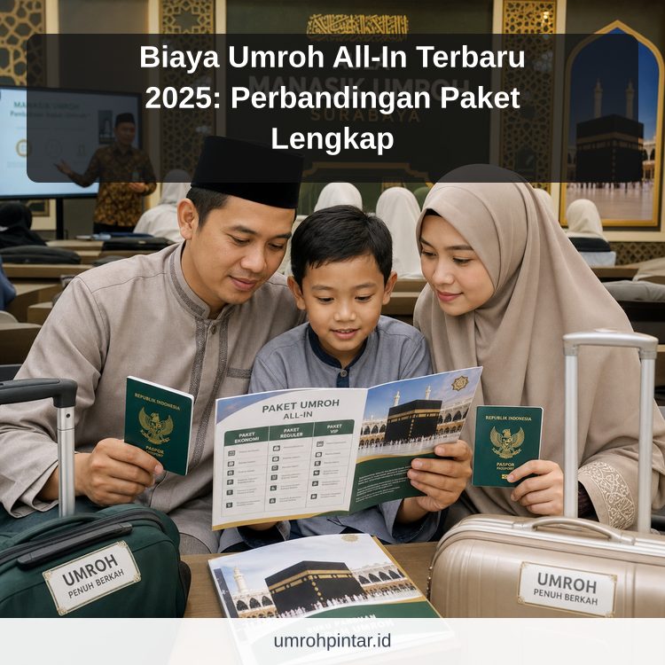 Perbedaan haji ONH reguler vs plus vs furoda - Biaya Umroh All-In Terbaru 2025: Perbandingan Paket Lengkap