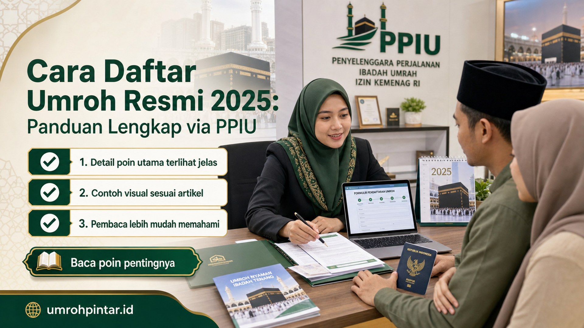 Ilustrasi Perbedaan haji ONH reguler vs plus vs furoda - Cara Daftar Umroh Resmi 2025: Panduan Lengkap via PPIU