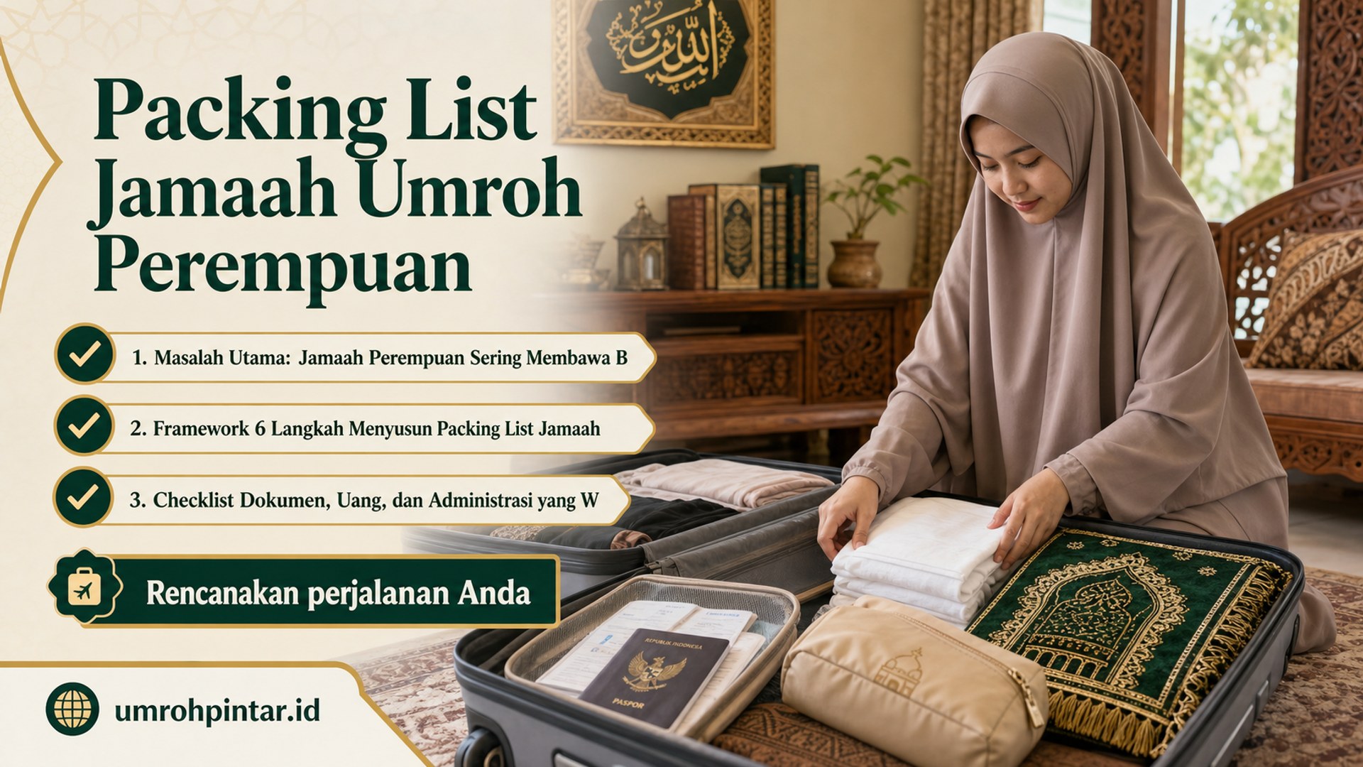 Perbedaan haji ONH reguler vs plus vs furoda - Packing List Jamaah Umroh Perempuan