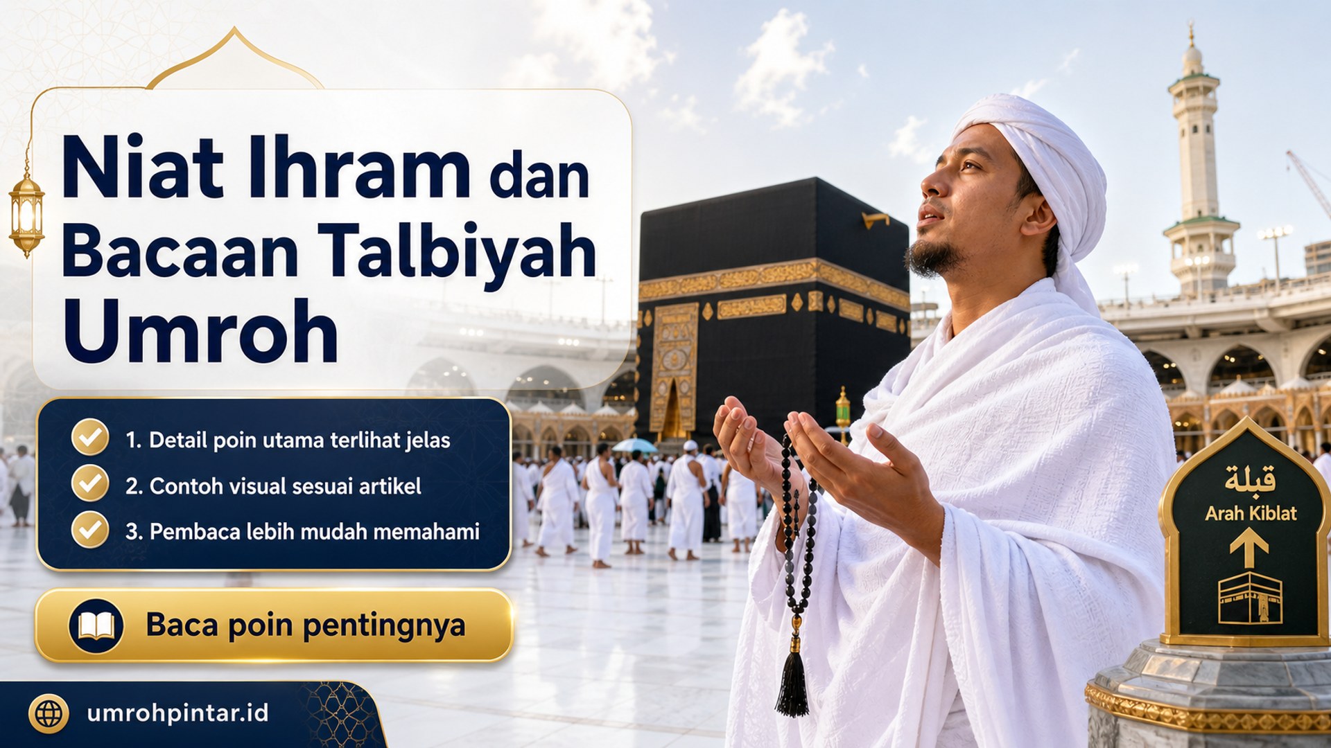 Ilustrasi Perbedaan haji ONH reguler vs plus vs furoda - Niat Ihram dan Bacaan Talbiyah Umroh