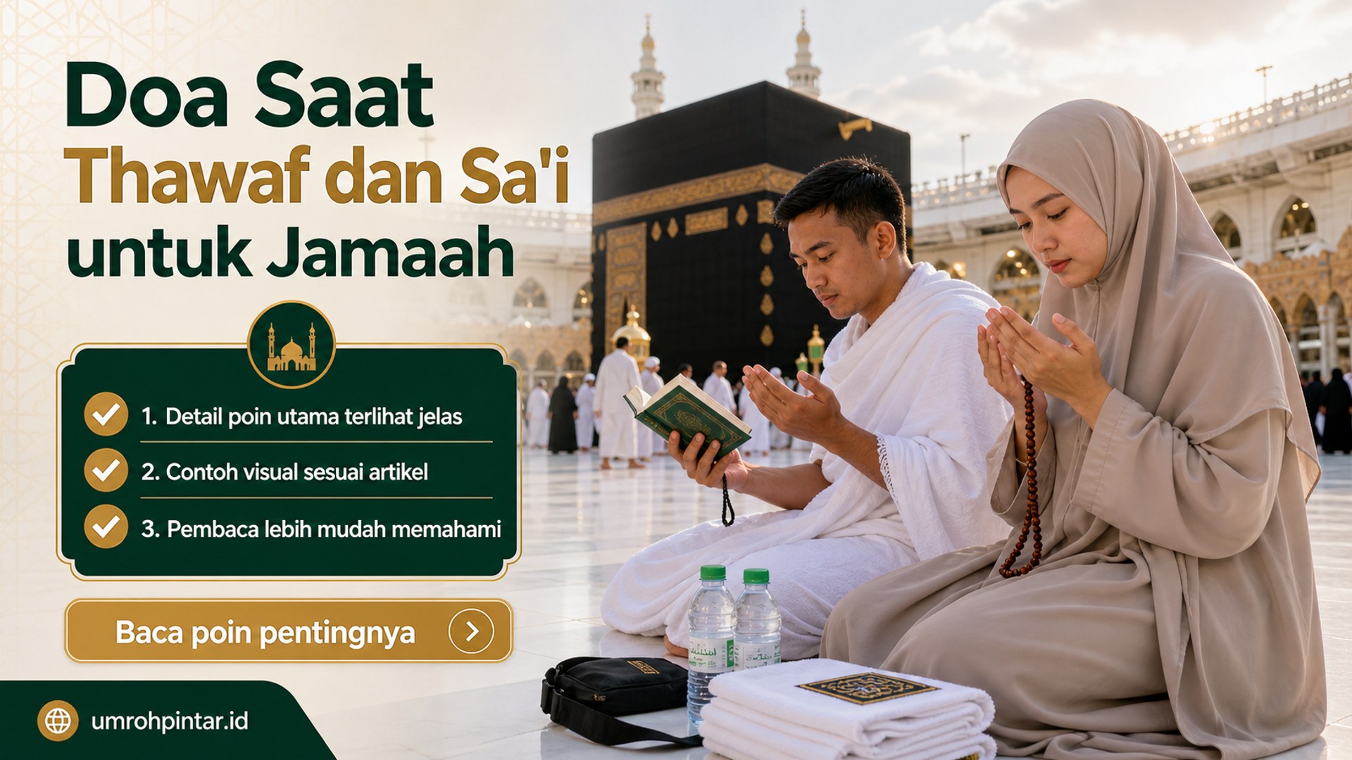 Ilustrasi paket umroh resmi - Doa Saat Thawaf dan Sa'i untuk Jamaah
