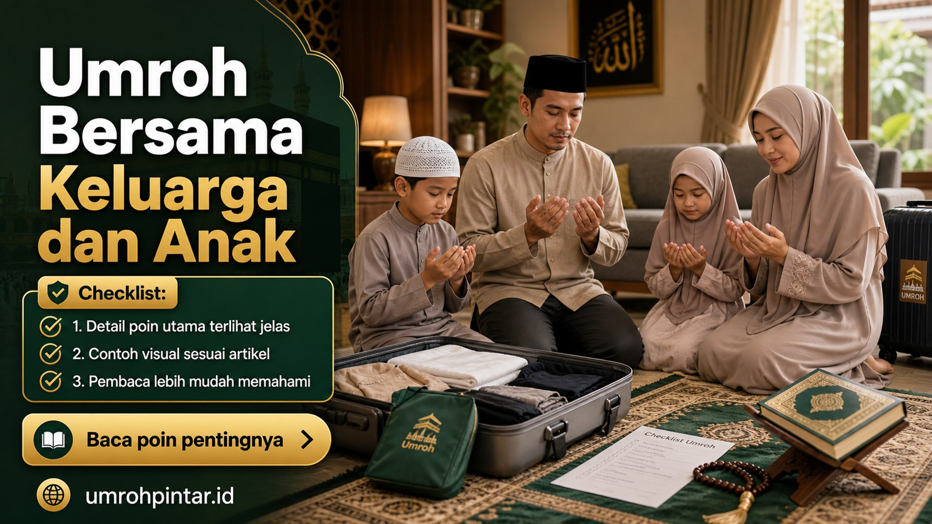 Ilustrasi paket umroh resmi - Umroh Bersama Keluarga dan Anak