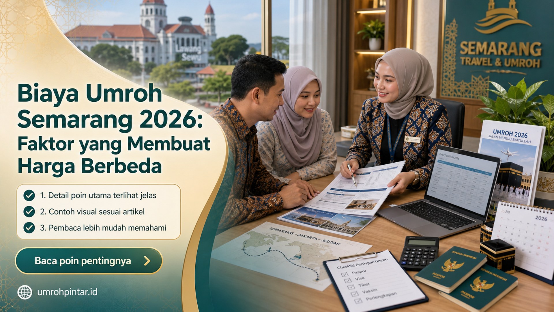 Ilustrasi paket umroh resmi - Biaya Umroh Semarang 2026: Faktor yang Membuat Harga Berbeda