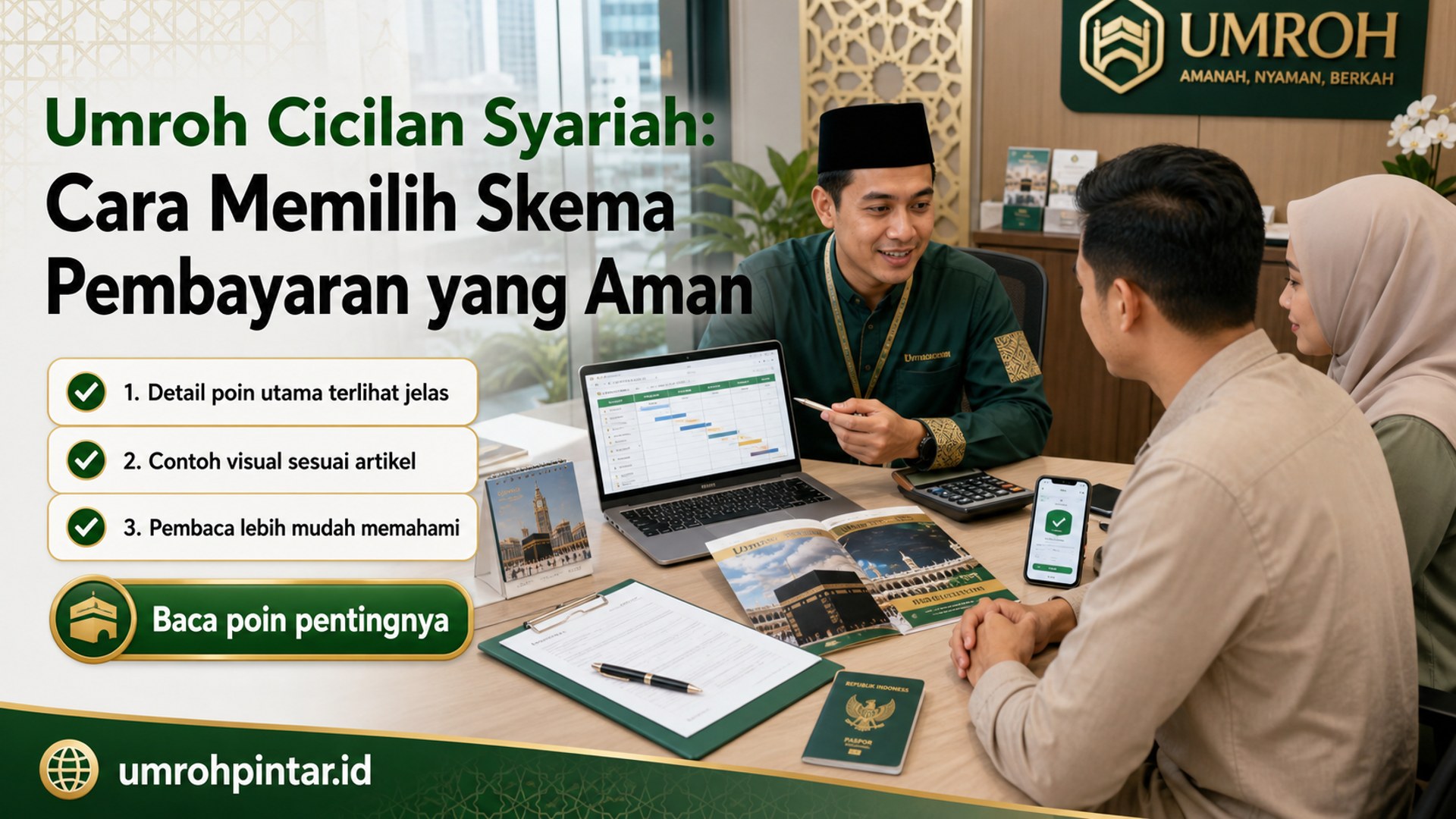 Ilustrasi paket umroh resmi - Umroh Cicilan Syariah: Cara Memilih Skema Pembayaran yang Aman