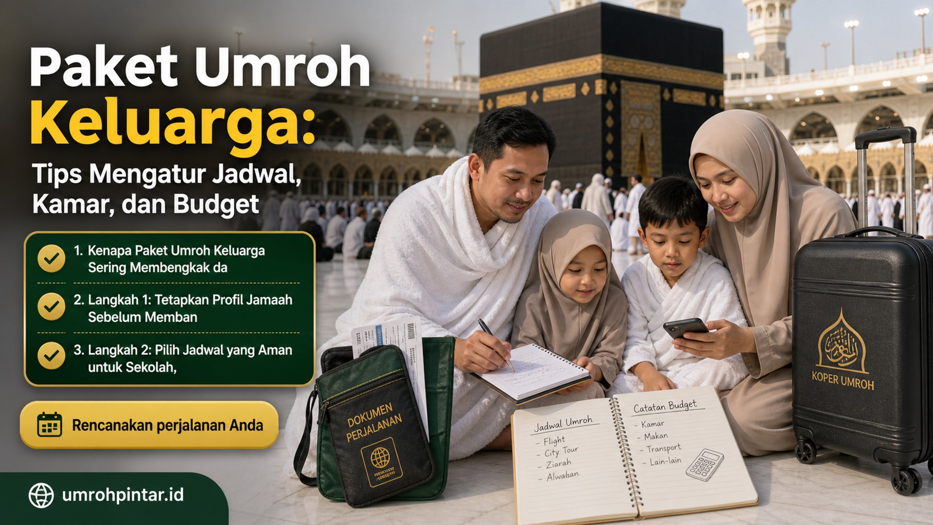 paket umroh resmi - Paket Umroh Keluarga: Tips Mengatur Jadwal, Kamar, dan Budget