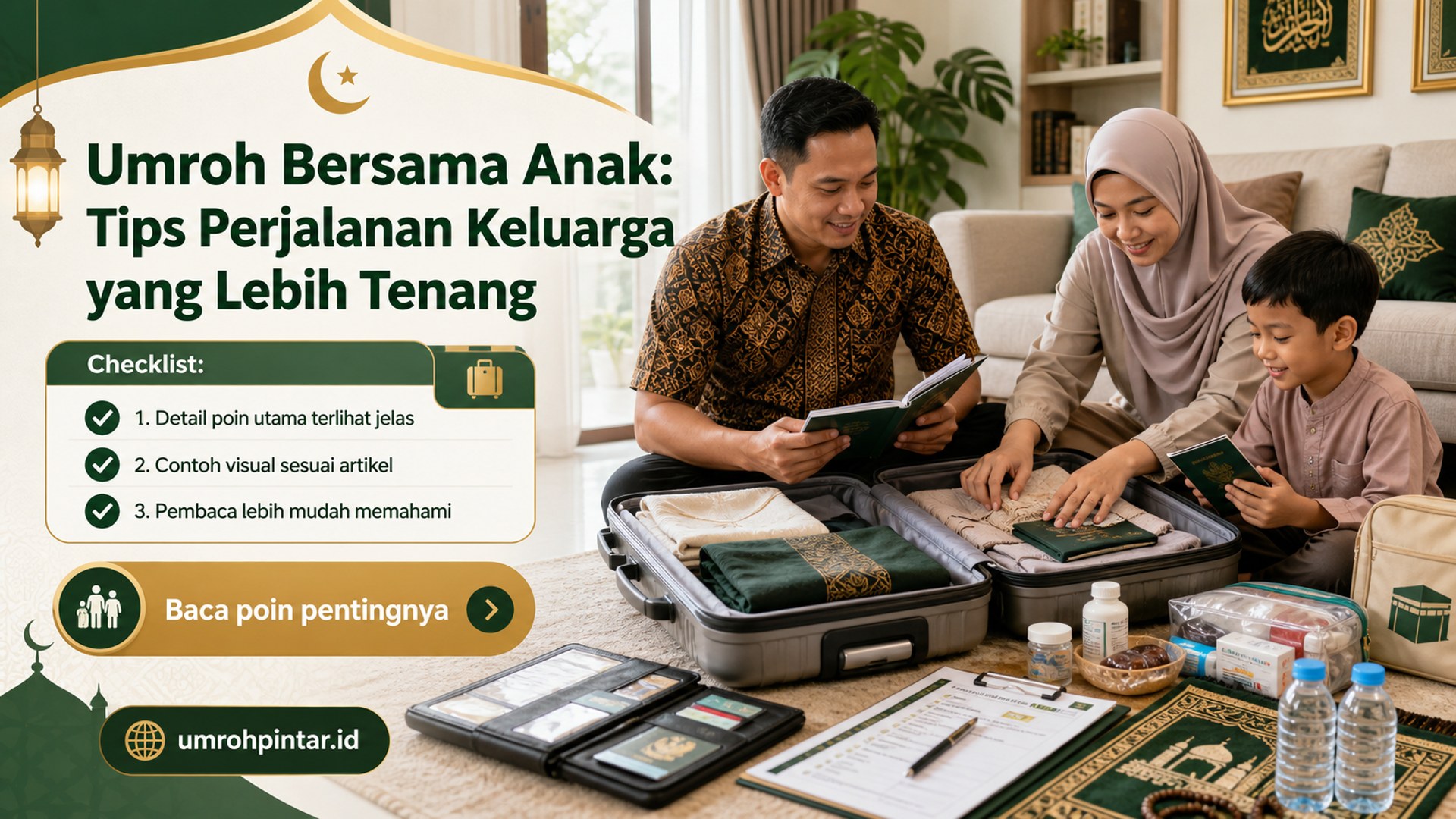 Ilustrasi paket umroh resmi - Umroh Bersama Anak: Tips Perjalanan Keluarga yang Lebih Tenang