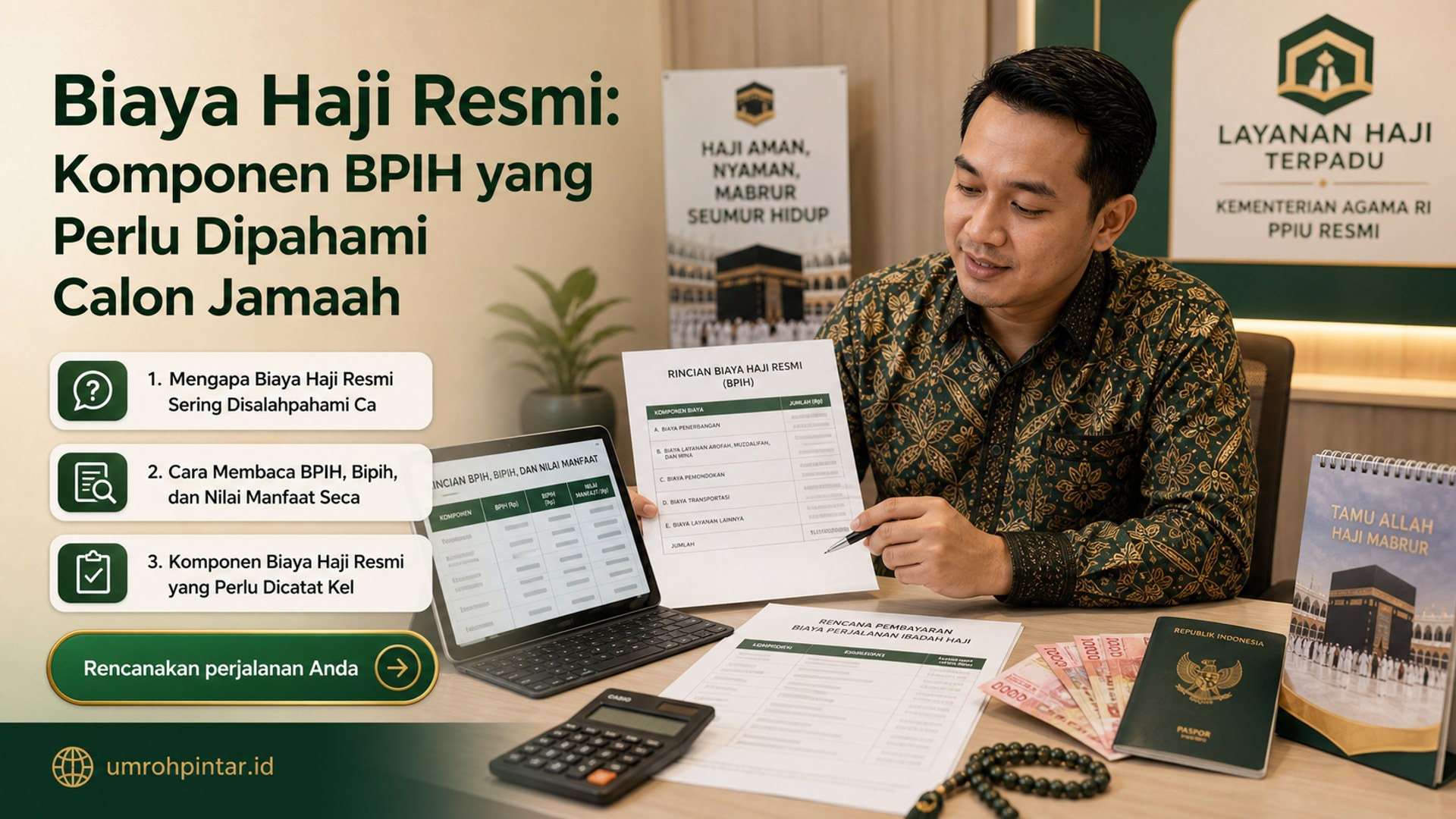 paket umroh resmi - Biaya Haji Resmi: Komponen BPIH yang Perlu Dipahami Calon Jamaah
