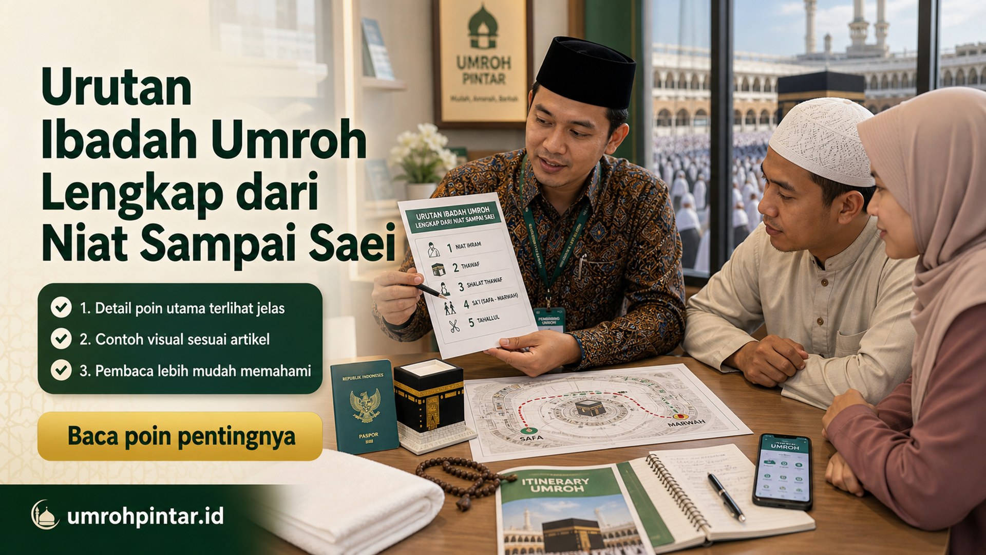 Ilustrasi Perbedaan haji ONH reguler vs plus vs furoda - Urutan Ibadah Umroh Lengkap dari Niat Sampai Saei
