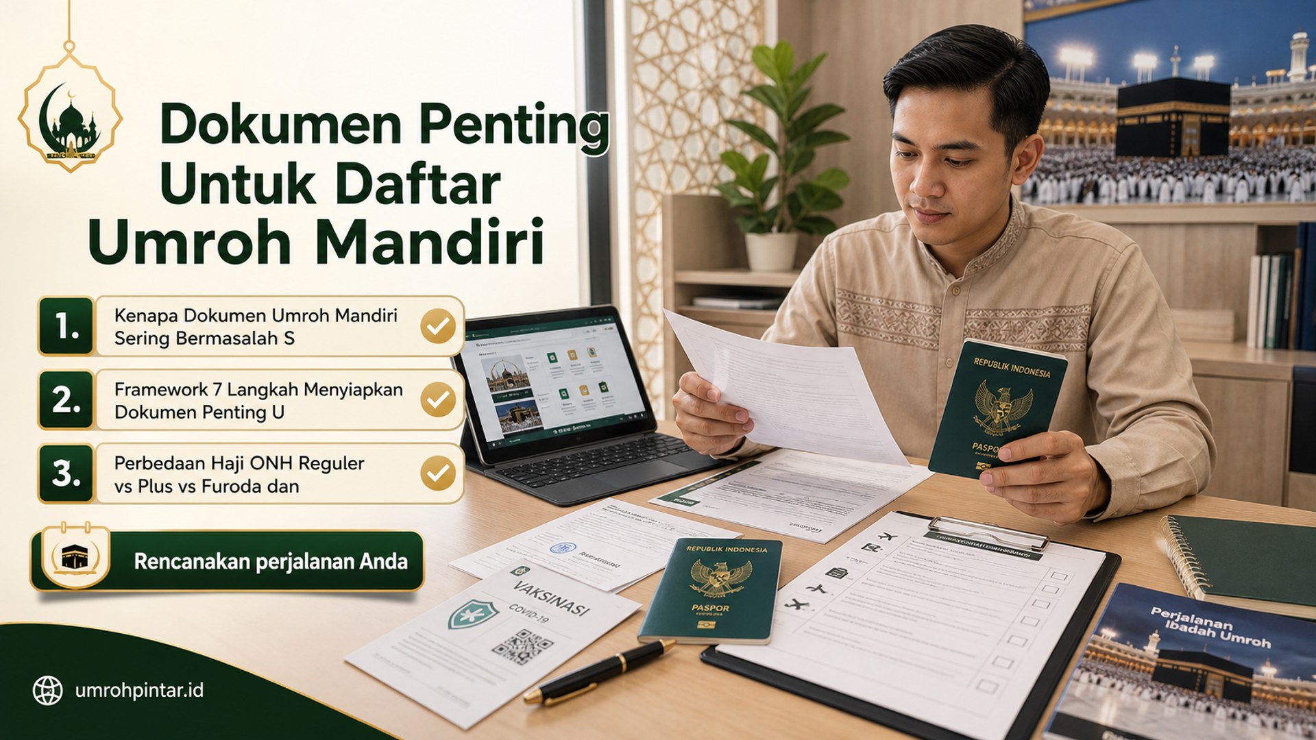 Perbedaan haji ONH reguler vs plus vs furoda - Dokumen Penting Untuk Daftar Umroh Mandiri