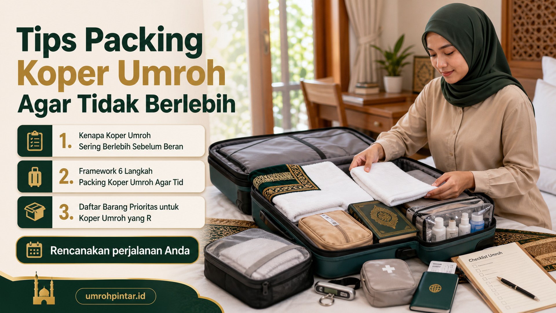 Perbedaan haji ONH reguler vs plus vs furoda - Tips Packing Koper Umroh Agar Tidak Berlebih