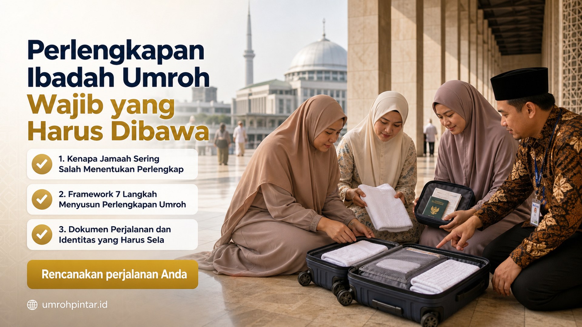 Perbedaan haji ONH reguler vs plus vs furoda - Perlengkapan Ibadah Umroh Wajib yang Harus Dibawa