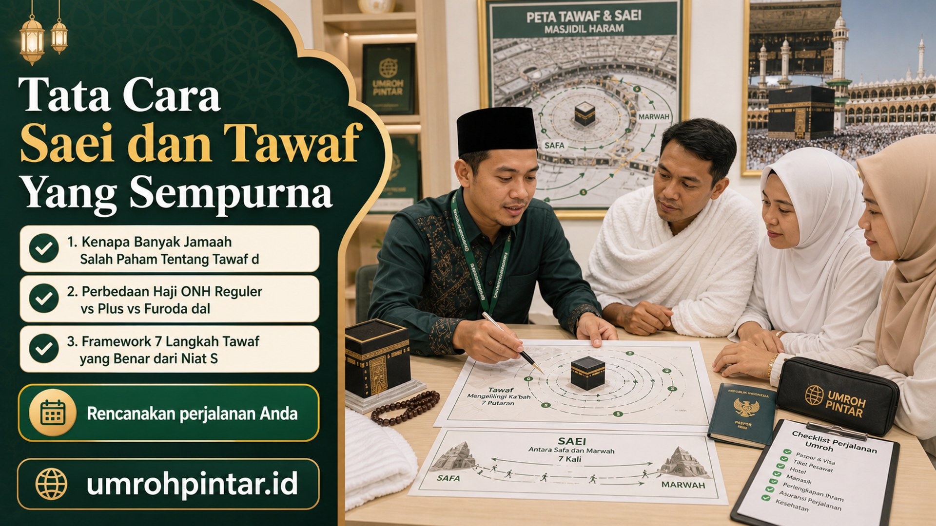 Perbedaan haji ONH reguler vs plus vs furoda - Tata Cara Saei dan Tawaf Yang Sempurna