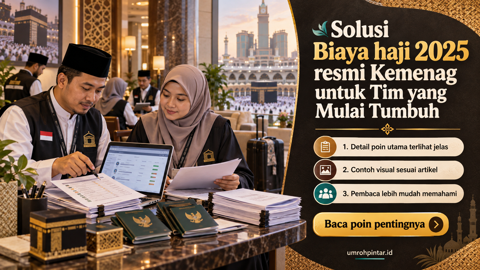 Ilustrasi Perbedaan haji ONH reguler vs plus vs furoda - Solusi Biaya haji 2025 resmi Kemenag untuk Tim yang Mulai Tu...