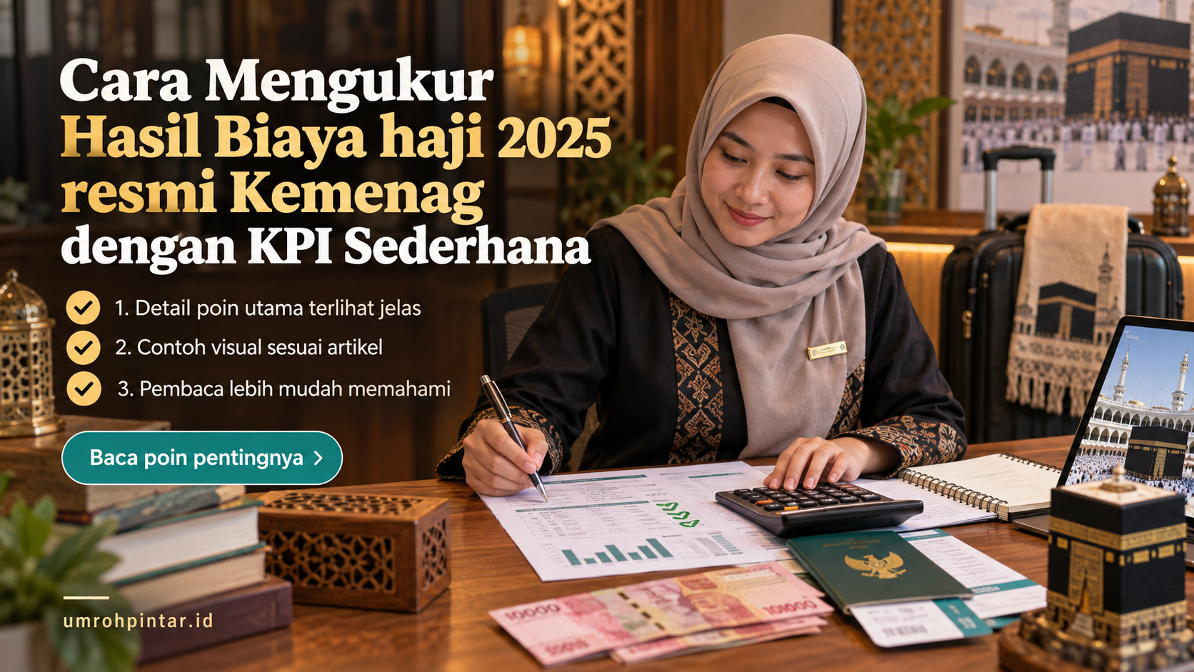 Ilustrasi Perbedaan haji ONH reguler vs plus vs furoda - Cara Mengukur Hasil Biaya haji 2025 resmi Kemenag dengan KPI...