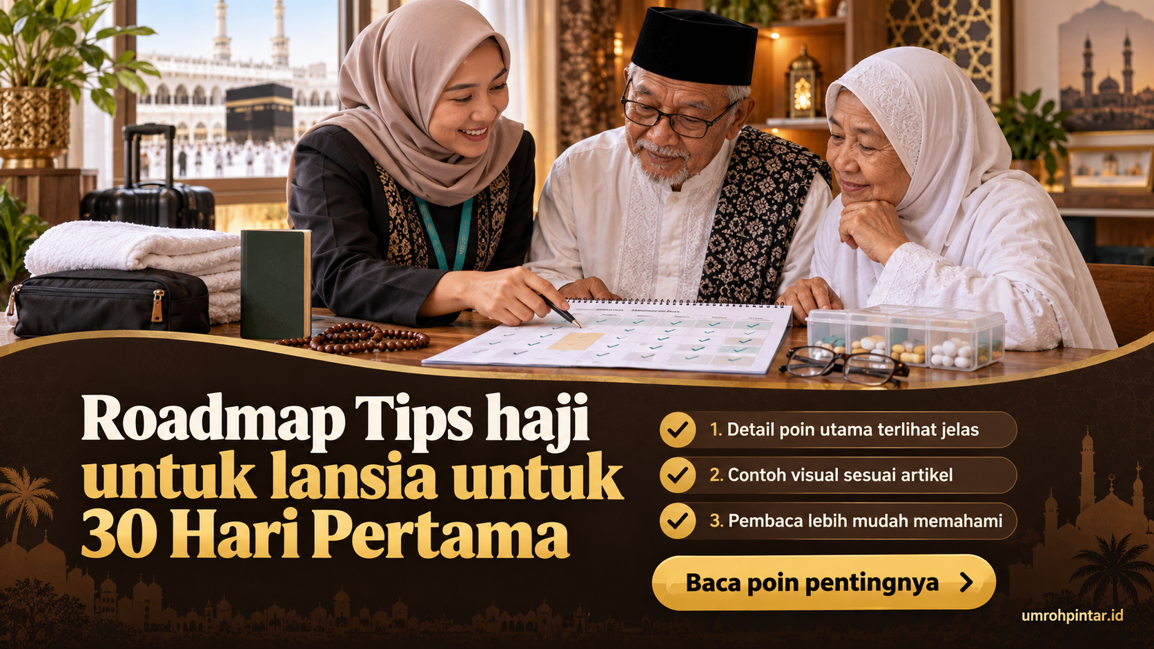 Ilustrasi Perbedaan haji ONH reguler vs plus vs furoda - Roadmap Tips haji untuk lansia untuk 30 Hari Pertama