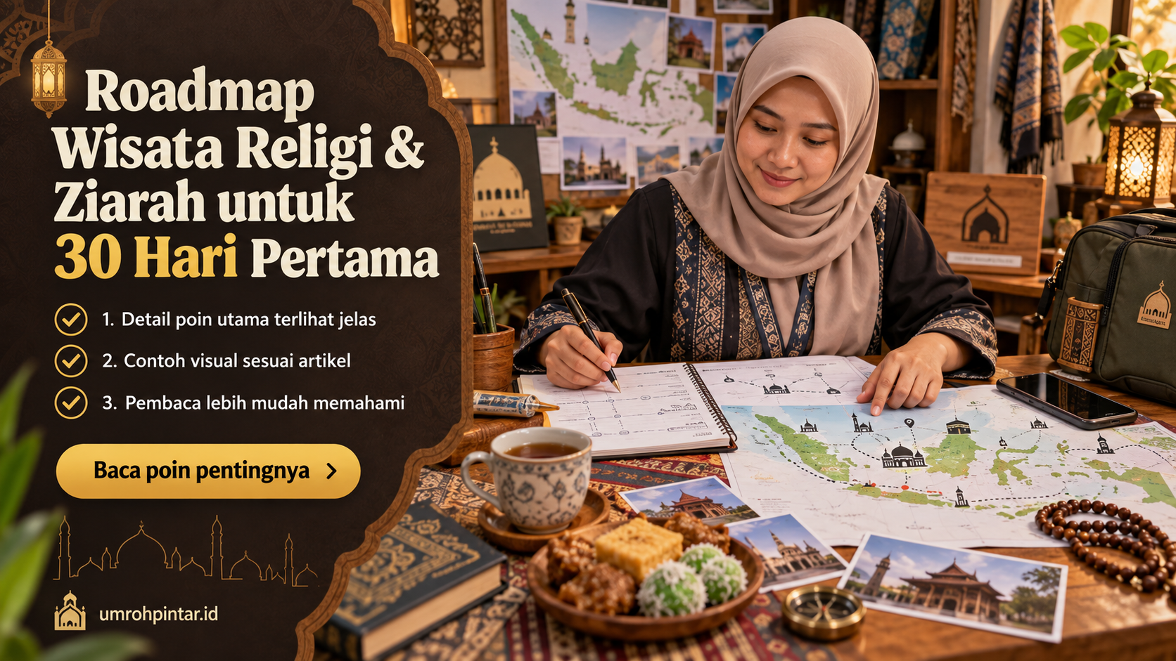 Ilustrasi Perbedaan haji ONH reguler vs plus vs furoda - Roadmap Wisata Religi & Ziarah untuk 30 Hari Pertama
