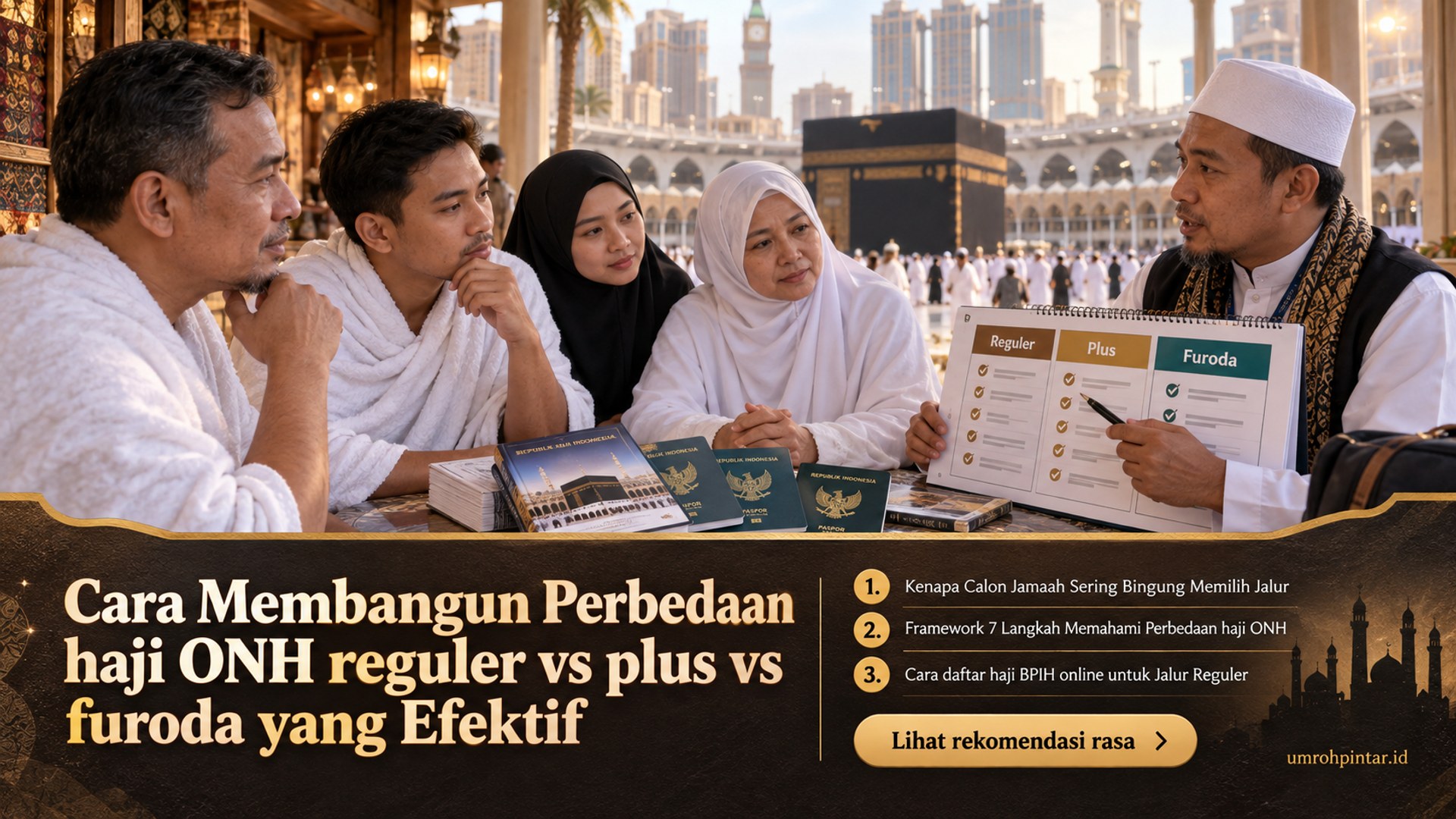 Cara Membangun Perbedaan haji ONH reguler vs plus vs furoda yang Efektif