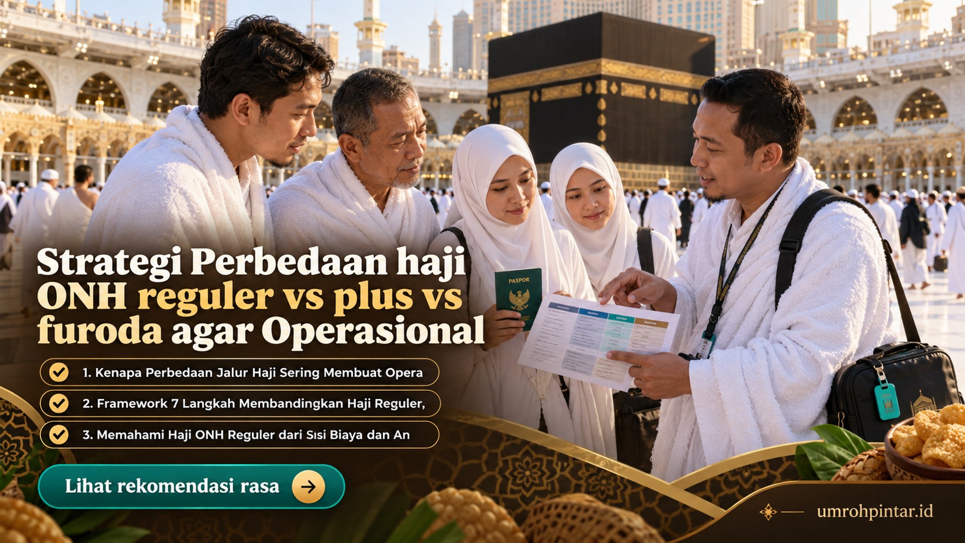 Strategi Perbedaan haji ONH reguler vs plus vs furoda agar Operasional Lebih Rapi