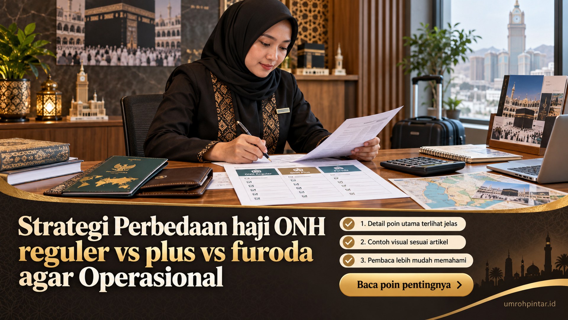 Ilustrasi Strategi Perbedaan haji ONH reguler vs plus vs furoda agar Operasional Lebih Rapi