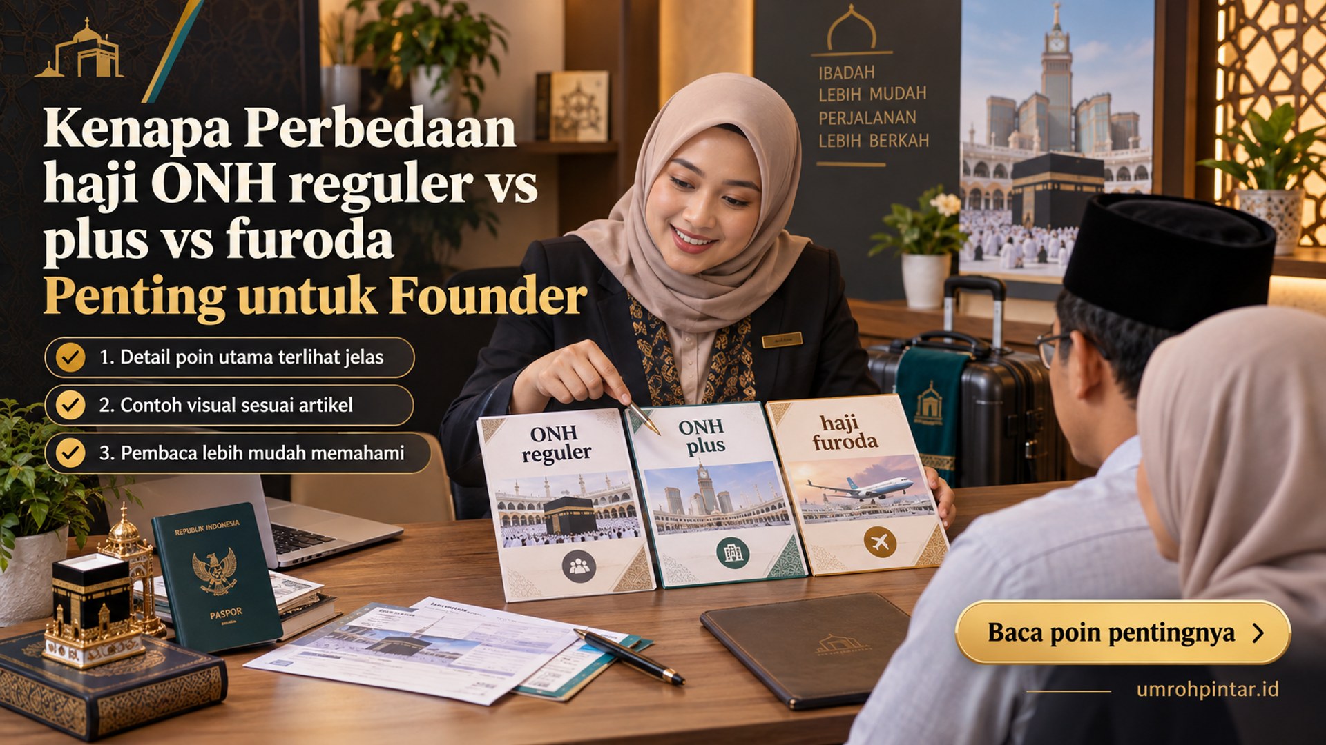 Ilustrasi Kenapa Perbedaan haji ONH reguler vs plus vs furoda Penting untuk Founder Bisnis